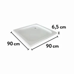 Baliv Duschwanne DW-90.20 E Quadratisch 90 Cm X 90 Cm -Wenko Verkaufs-Shop 007874119292 VM01 150621 L