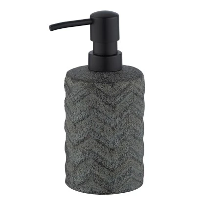 Wenko Seifenspender Mantua Keramik 0,36 L 7.5 X 16.5 X 7.5 Cm Schwarz 3 Wenko Seifenspender Mantua Keramik 0,36 L 7.5 X 16.5 X 7.5 Cm Schwarz