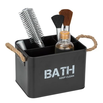 Wenko Badbox Gara Mit 4 Fächern Schwarz 2,37 L Stahl 19 X 12.5 X 13 Cm Schwarz 7 Wenko Badbox Gara Mit 4 Fächern Schwarz 2,37 L Stahl 19 X 12.5 X 13 Cm Schwarz – Bild 5