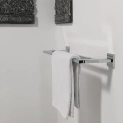 Tiger Doppel-Badetuchhalter Items Edelstahl Chrom 58 Cm -Wenko Verkaufs-Shop 109212 4621 2