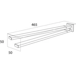 Tiger Handtuchhalter Items Chrom 2-armig 46 Cm -Wenko Verkaufs-Shop 109213 4621 4