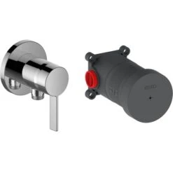 Keuco Einhebelmischer Brausearmatur IXMO Rund Verchromt