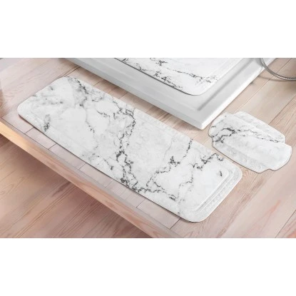 OBI Nackenpolster Marble Weiß-Anthrazit 32 X 22 Cm 4 OBI Nackenpolster Marble Weiß-Anthrazit 32 X 22 Cm – Bild 2