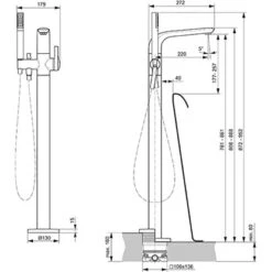 Ideal Standard Badearmatur Melange Chrom -Wenko Verkaufs-Shop 188756 3049 6
