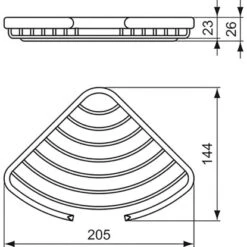 Ideal Standard Eck-Seifenkorb Connect Chrom -Wenko Verkaufs-Shop 189135 3049 2