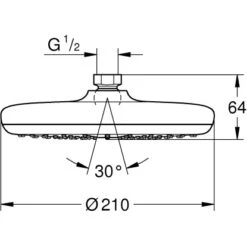 Grohe QuickFix Kopfbrause Vitalio Start 210 -Wenko Verkaufs-Shop 210 kopfbrause mazeichnung