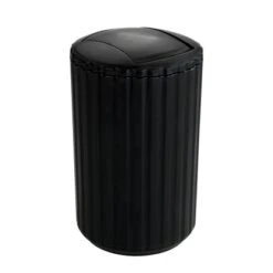 Allstar Schwingdeckeleimer Minas Schwarz 3 L