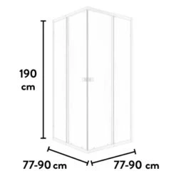 Baliv Duschkabine DUK-90.11E 77 Cm - 90 Cm Weiß 19 Baliv Duschkabine DUK-90.11E 77 Cm - 90 Cm Weiß -Wenko Verkaufs-Shop 250312107713 VM01 190221 L