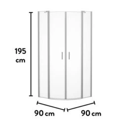 Baliv Duschkabine DUK-90.50R 90 Cm X 90 Cm Chrom -Wenko Verkaufs-Shop 250312107805 VM01 190221 L