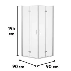 Baliv Duschkabine DUK-90.70E 90 Cm X 90 Cm Chrom 23 Baliv Duschkabine DUK-90.70E 90 Cm X 90 Cm Chrom -Wenko Verkaufs-Shop 250312110980 VM01 190221 L