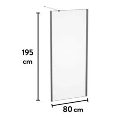 Baliv Seitenwand Für Duschkabine DUK-80.60W 80 Cm X 195 Cm Chrom -Wenko Verkaufs-Shop 250312111062 VM01 190221 L