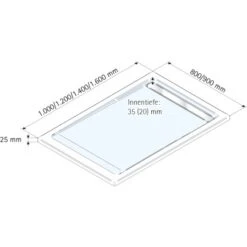 Schulte ExpressPlus Duschwanne Mit Rinne Extraflach 90x100cm -Wenko Verkaufs-Shop 32020 2053 4060991037160 5
