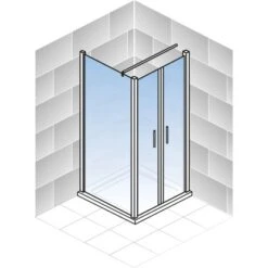 Schulte ExpressPlus Pendeltür AlexaStyle2.0 Alunatur 90x90x192cm -Wenko Verkaufs-Shop 32020 2053 4060991037603 5