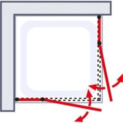 Schulte ExpressPlus Eckeinstieg 4-tlg. AlexaStyle2.0 Alunatur 80x80x192cm -Wenko Verkaufs-Shop 32020 2053 4060991037672 6