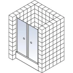 Schulte ExpressPlus Pendeltür Garant Alu-Natur Klar Hell 100x200cm -Wenko Verkaufs-Shop 32020 2053 4060991038624 5