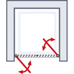 Schulte ExpressPlus Pendeltür Garant Alu-Natur Klar Hell 100x200cm -Wenko Verkaufs-Shop 32020 2053 4060991038624 6
