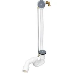 Ab- U. Überlaufgarnitur Für Badewannen Mit Wassereinlauf Chrom