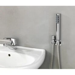 Wenko Waschbeckenbrause Mit Duo Haken Edelstahl 170 X 2.7 X 2.7 Cm Silber Glänze -Wenko Verkaufs-Shop 38264874 sb ambiente de 03