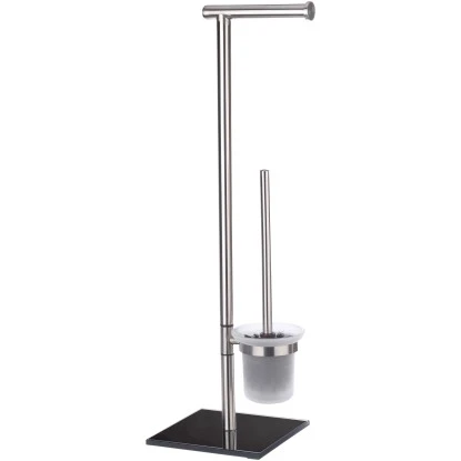 Wenko Stand WC-Garnitur Lima Edelstahl 3 Wenko Stand WC-Garnitur Lima Edelstahl