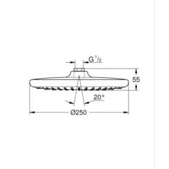 Grohe QuickFix Kopfbrause Vitalio Start Ø 25 Cm Chrom -Wenko Verkaufs-Shop 4005176728600 4520 3