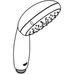 Grohe QuickFix Handbrause Vitalio Start 100 Schwarz 2 Strahlarten -Wenko Verkaufs-Shop 4005176782190 4520 AI 01