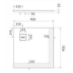 Ottofond Duschwanne Nevis 90 Cm X 90 Cm Weiß -Wenko Verkaufs-Shop 4005489137205 3209 VM 03