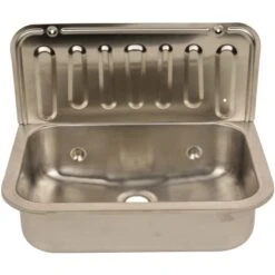 Sanitop-Wingenroth Ausgussbecken Edelstahl 50 Cm Chrom -Wenko Verkaufs-Shop 4006596042161 2177 3