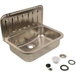 Sanitop-Wingenroth Ausgussbecken Edelstahl 50 Cm Chrom -Wenko Verkaufs-Shop 4006596042161 2177 7