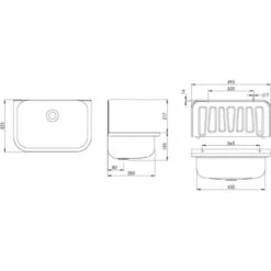 Sanitop-Wingenroth Ausgussbecken Edelstahl 50 Cm Chrom -Wenko Verkaufs-Shop 4006596042161 2177 8