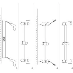 AquaSu Duschstange Quintao Zum Kleben Oder Bohren 60 Cm Chrom -Wenko Verkaufs-Shop 4006596722636 722636 87