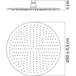 AquaSu Kopfbrause Santico Rund Edelstahl Ø 50 Cm -Wenko Verkaufs-Shop 4006596722759 2177 3
