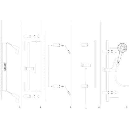 AquaSu Duschstangen-Set Luba Mit Handbrause Und Schlauch Chrom 5 AquaSu Duschstangen-Set Luba Mit Handbrause Und Schlauch Chrom – Bild 3