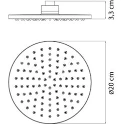 AquaSu Kopfbrause Oratio Ø 20 Cm Chrom -Wenko Verkaufs-Shop 4006596724319 724319 47
