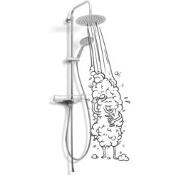 Baliv Überkopfbrause-Set KBS-8020 Chrom 13 Baliv Überkopfbrause-Set KBS-8020 Chrom -Wenko Verkaufs-Shop 4007873042874 S02 010419