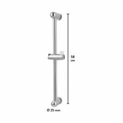 Baliv Brausestange DST-50.01, 58 Cm Verchromt -Wenko Verkaufs-Shop 4007873312373 VM01 260521