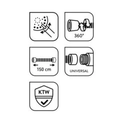 Baliv Duschbrause-Set DBS-60.30 Verchromt -Wenko Verkaufs-Shop 4007873313011 WEB03 260521