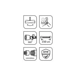 Baliv Überkopfbrause-Set KBS-14.120 Verchromt -Wenko Verkaufs-Shop 4007873340123 110