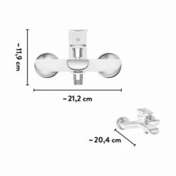 Baliv Wannenarmatur WA-5070 Weiß-Chrom -Wenko Verkaufs-Shop 4007874111753 VM01 260521