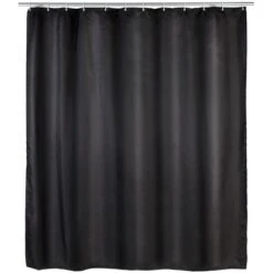 Wenko Anti-Schimmel Duschvorhang Uni Polyester 180 Cm X 200 Cm Schwarz 10 Wenko Anti-Schimmel Duschvorhang Uni Polyester 180 Cm X 200 Cm Schwarz -Wenko Verkaufs-Shop 4008838120545 1068 01
