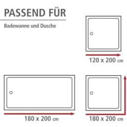 Wenko Anti-Schimmel Duschvorhang Uni Polyester 180 Cm X 200 Cm Schwarz 12 Wenko Anti-Schimmel Duschvorhang Uni Polyester 180 Cm X 200 Cm Schwarz -Wenko Verkaufs-Shop 4008838120545 1068 04