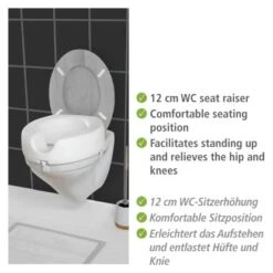 Wenko WC-Sitzerhöhung Secura 150 Kg Tragkraft Weiß -Wenko Verkaufs-Shop 4008838179505 1068 AI 03