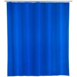 Wenko Duschvorhang Aus PEVA Uni Night Blue 120 Cm X 200 Cm