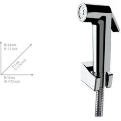 Wenko Bidet-Set Watersaving Kunststoff (ABS) 12 X 2.8 X 7 Cm Chrom -Wenko Verkaufs-Shop 4008838265932 1068 VM 01
