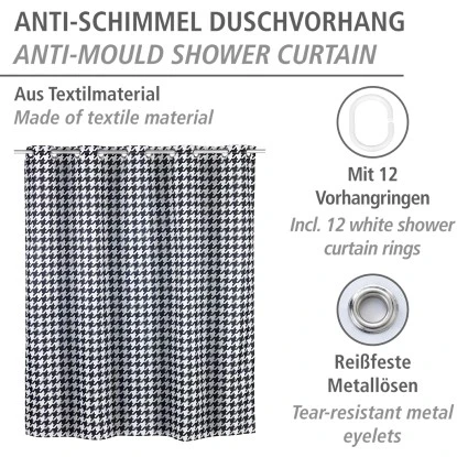 Wenko Anti-Schimmel Duschvorhang Fashion Flex Polyester 180 Cm X 200 Cm 4 Wenko Anti-Schimmel Duschvorhang Fashion Flex Polyester 180 Cm X 200 Cm – Bild 2