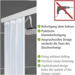 Wenko Teleskop-Duschvorhangschiene Era 75 Cm - 125 Cm Weiß -Wenko Verkaufs-Shop 4008838313299 1068 04