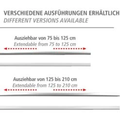 Wenko Teleskop-Duschvorhangschiene Era 75 Cm - 125 Cm Weiß -Wenko Verkaufs-Shop 4008838313299 1068 07