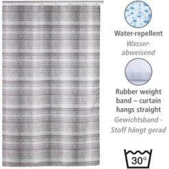 Wenko Duschvorhang Leblon Polyester 180 Cm X 200 Cm Waschbar 10 Wenko Duschvorhang Leblon Polyester 180 Cm X 200 Cm Waschbar -Wenko Verkaufs-Shop 4008838329917 1068 03