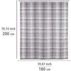 Wenko Duschvorhang Leblon Polyester 180 Cm X 200 Cm Waschbar 12 Wenko Duschvorhang Leblon Polyester 180 Cm X 200 Cm Waschbar -Wenko Verkaufs-Shop 4008838329917 1068 05