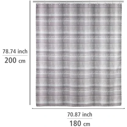 Wenko Duschvorhang Leblon Polyester 180 Cm X 200 Cm Waschbar 7 Wenko Duschvorhang Leblon Polyester 180 Cm X 200 Cm Waschbar – Bild 5