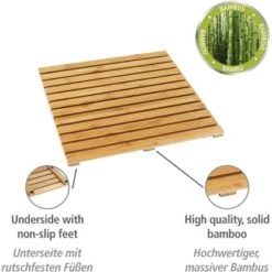 Wenko Baderost Indoor & Outdoor Bambus Rutschhemmende Unterseite 50 Cm X 50 Cm 13 Wenko Baderost Indoor & Outdoor Bambus Rutschhemmende Unterseite 50 Cm X 50 Cm -Wenko Verkaufs-Shop 4008838338780 1068 02